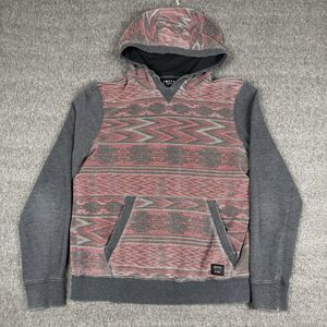 Empyre Surplus Co Hoodie Men's Medium Red Gray Aztec‎ Southwestern Sweatshirt